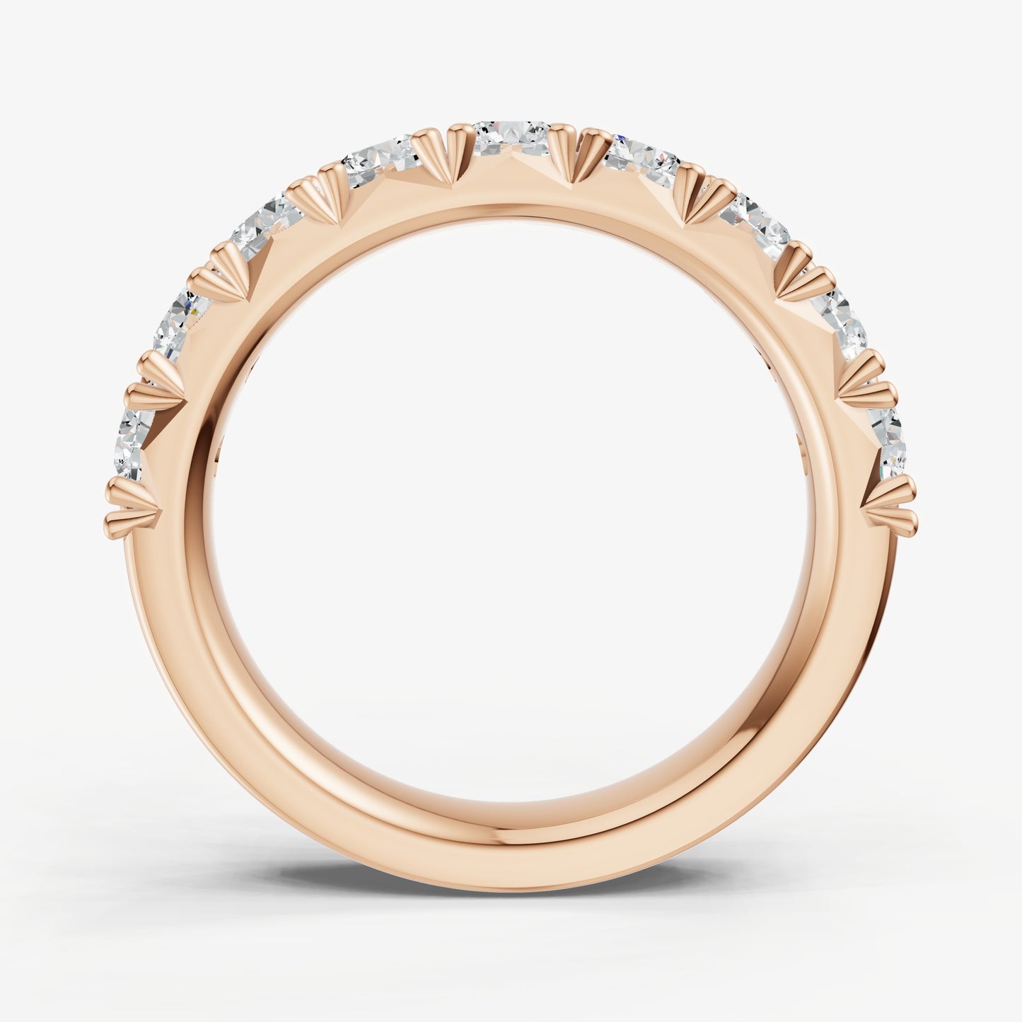 Pavé Set Round 0.15ct (15pt) Diamond Band