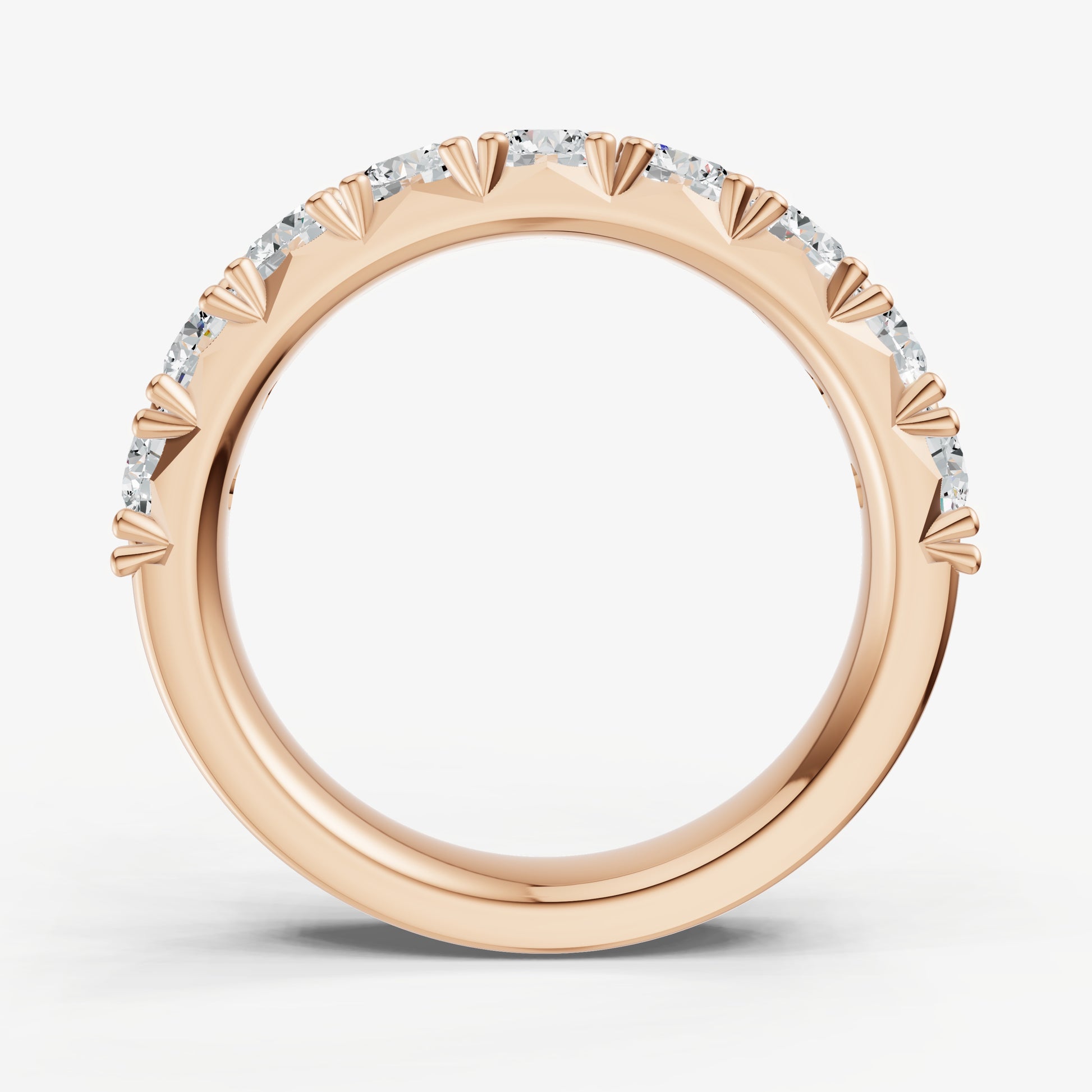 Pavé Set Round 0.15ct (15pt) Diamond Band