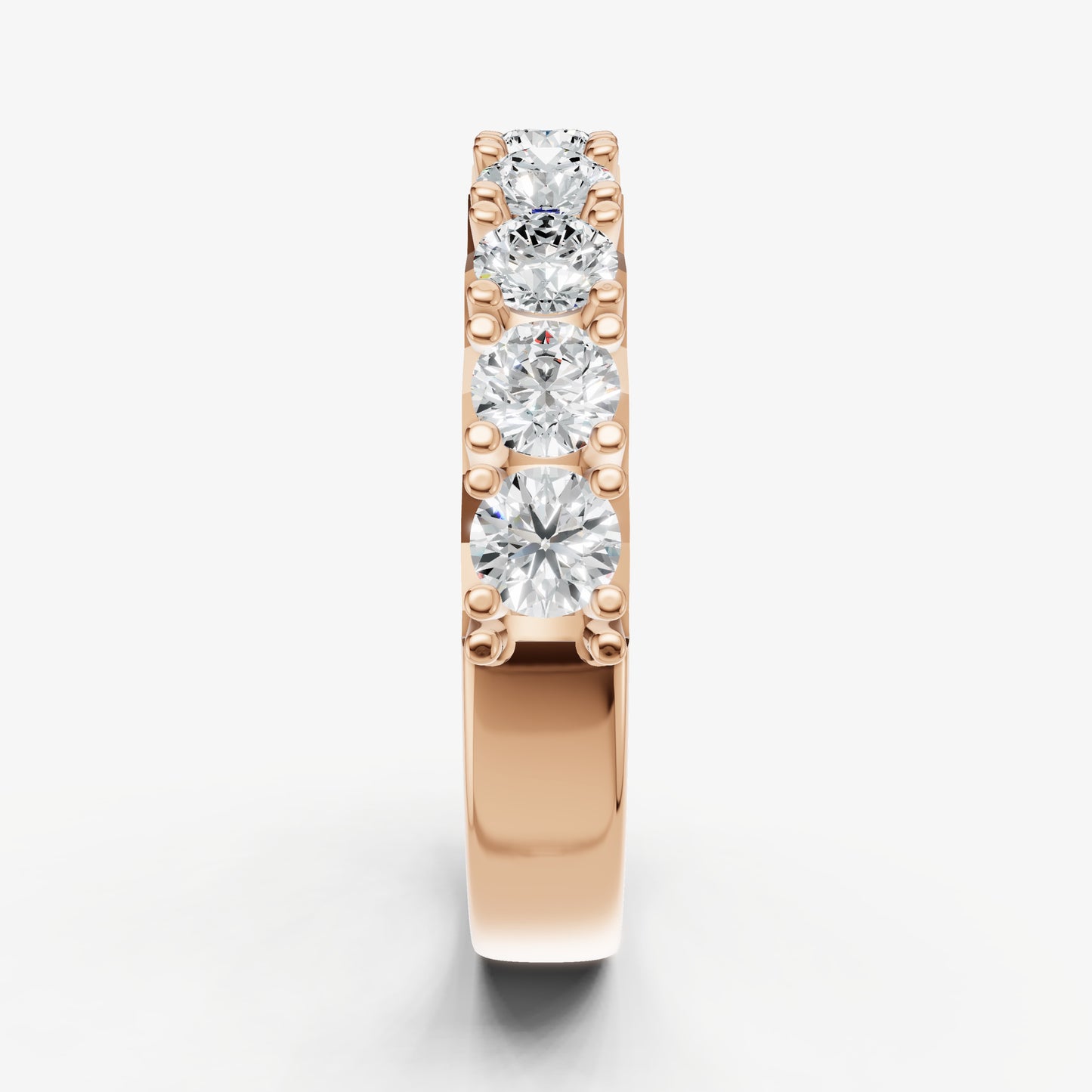 Pavé Set Round 0.15ct (15pt) Diamond Band