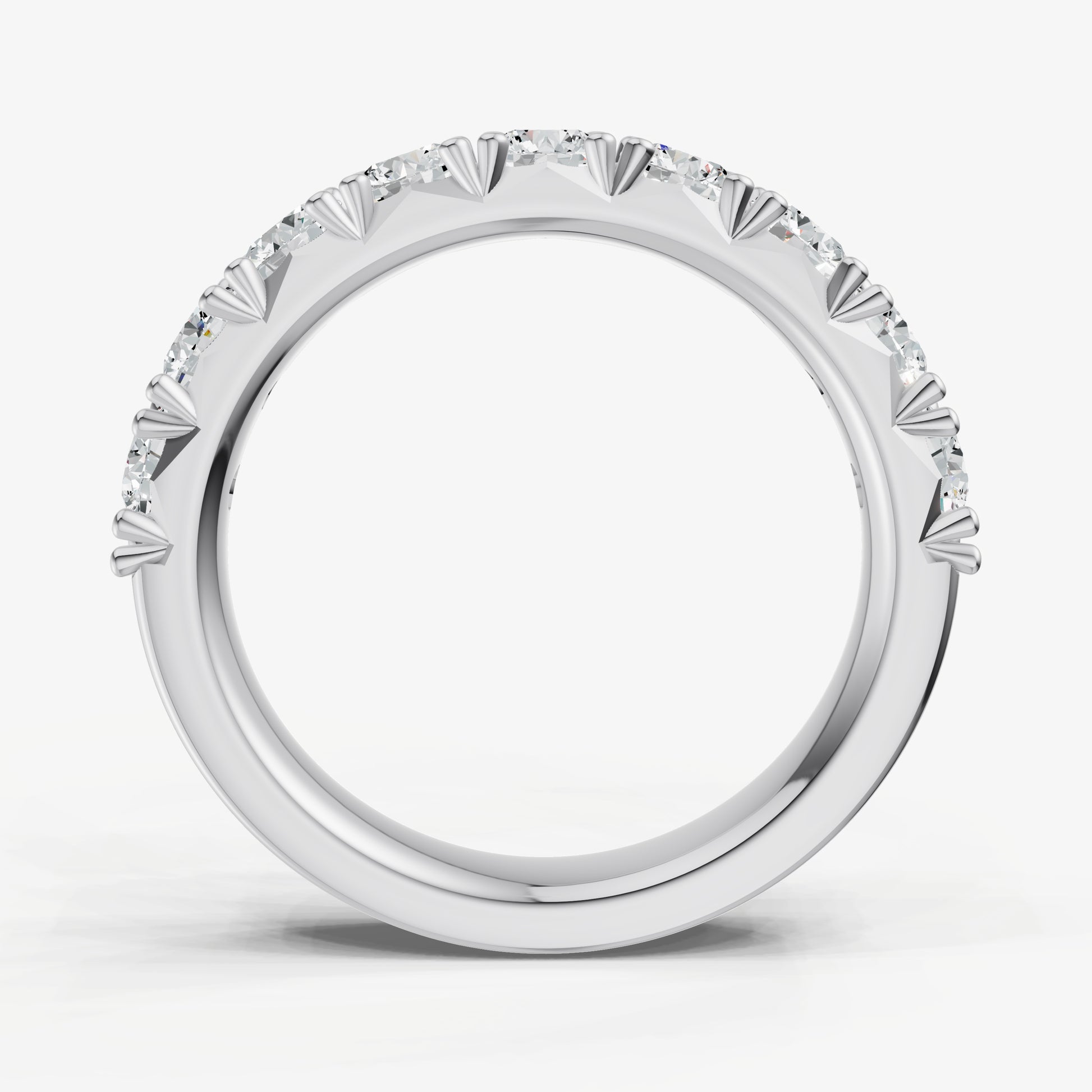 Pavé Set Round 0.15ct (15pt) Diamond Band
