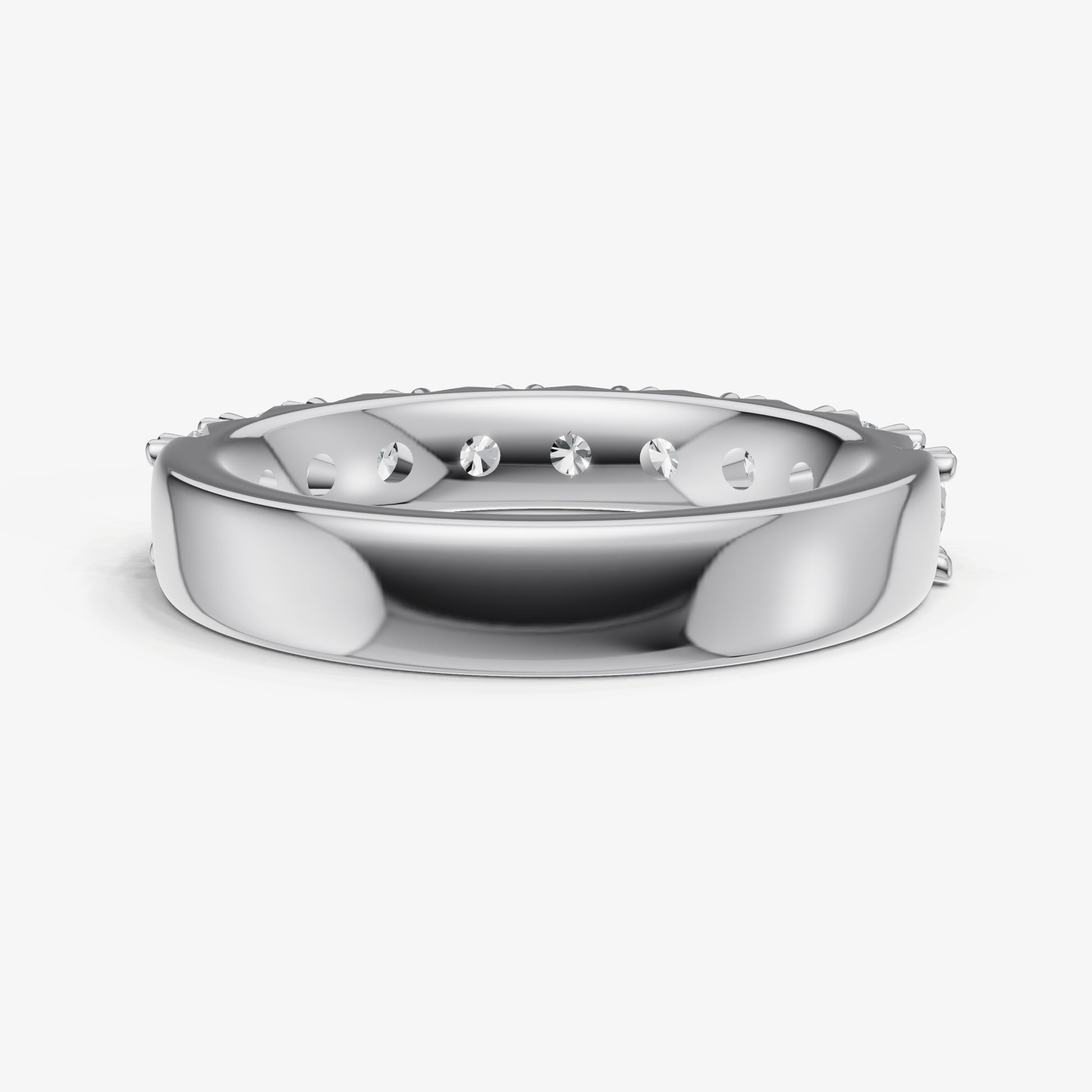 Pavé Set Round 0.15ct (15pt) Diamond Band