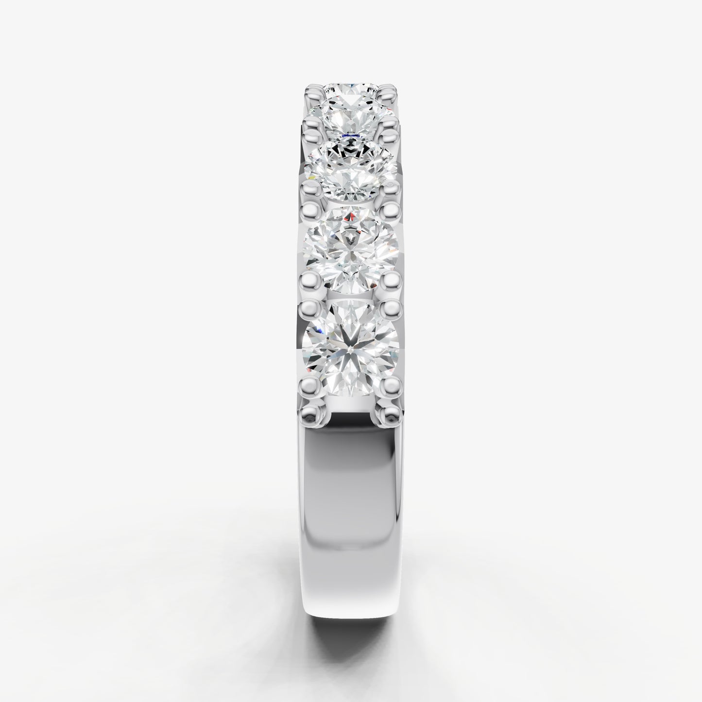 Pavé Set Round 0.15ct (15pt) Diamond Band