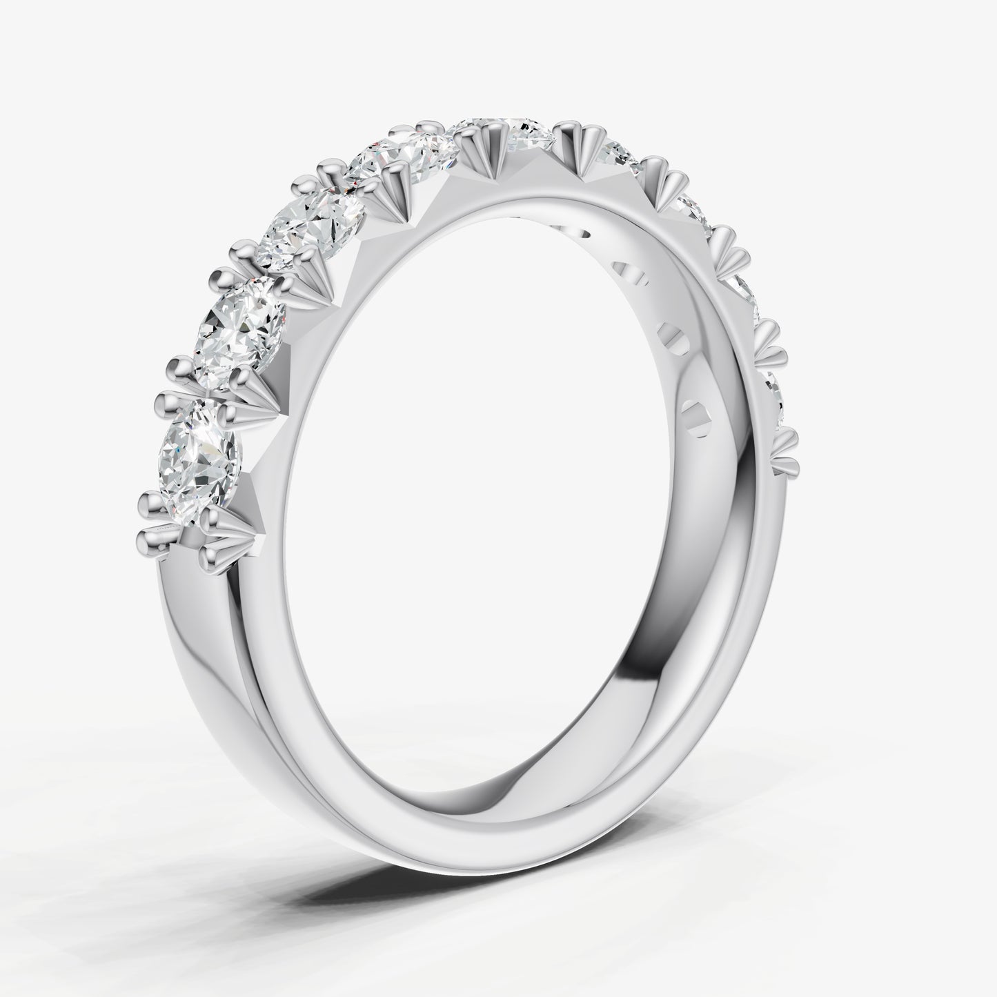 Pavé Set Round 0.15ct (15pt) Diamond Band