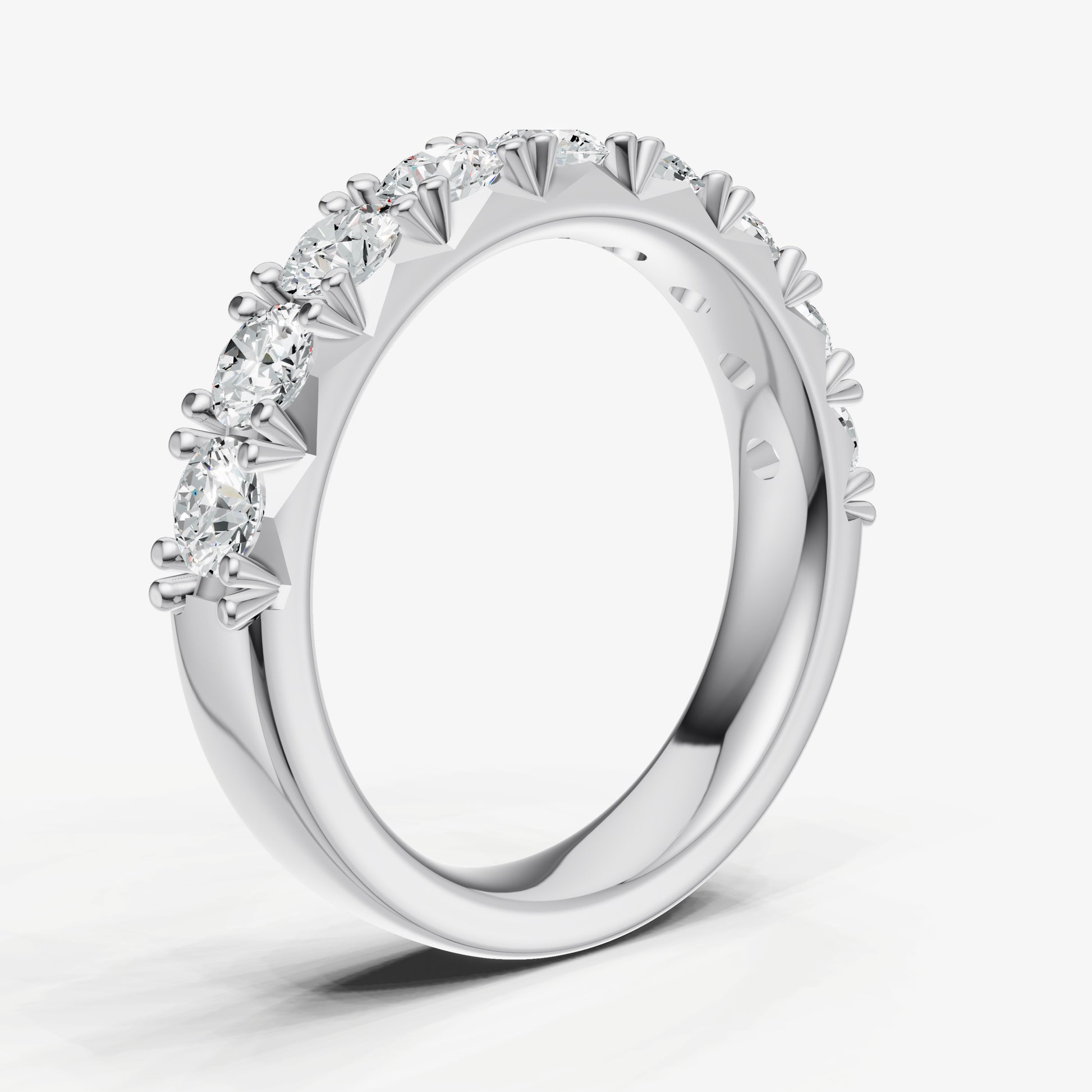 Pavé Set Round 0.15ct (15pt) Diamond Band