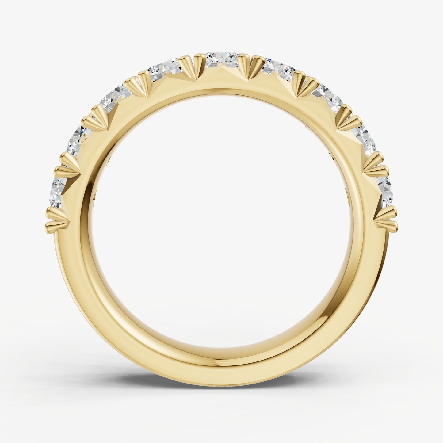 Pavé Set Round 0.15ct (15pt) Diamond Band