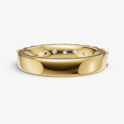 Pavé Set Round 0.15ct (15pt) Diamond Band