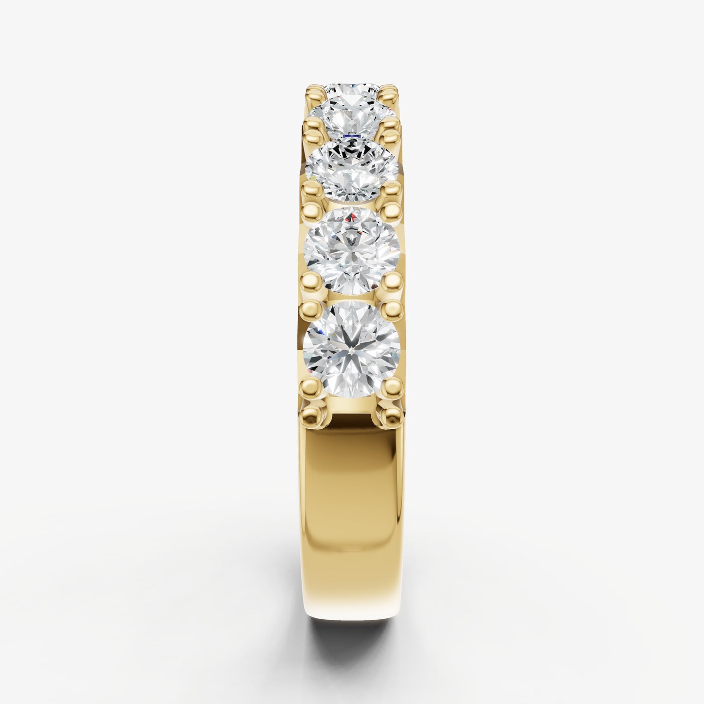 Pavé Set Round 0.15ct (15pt) Diamond Band