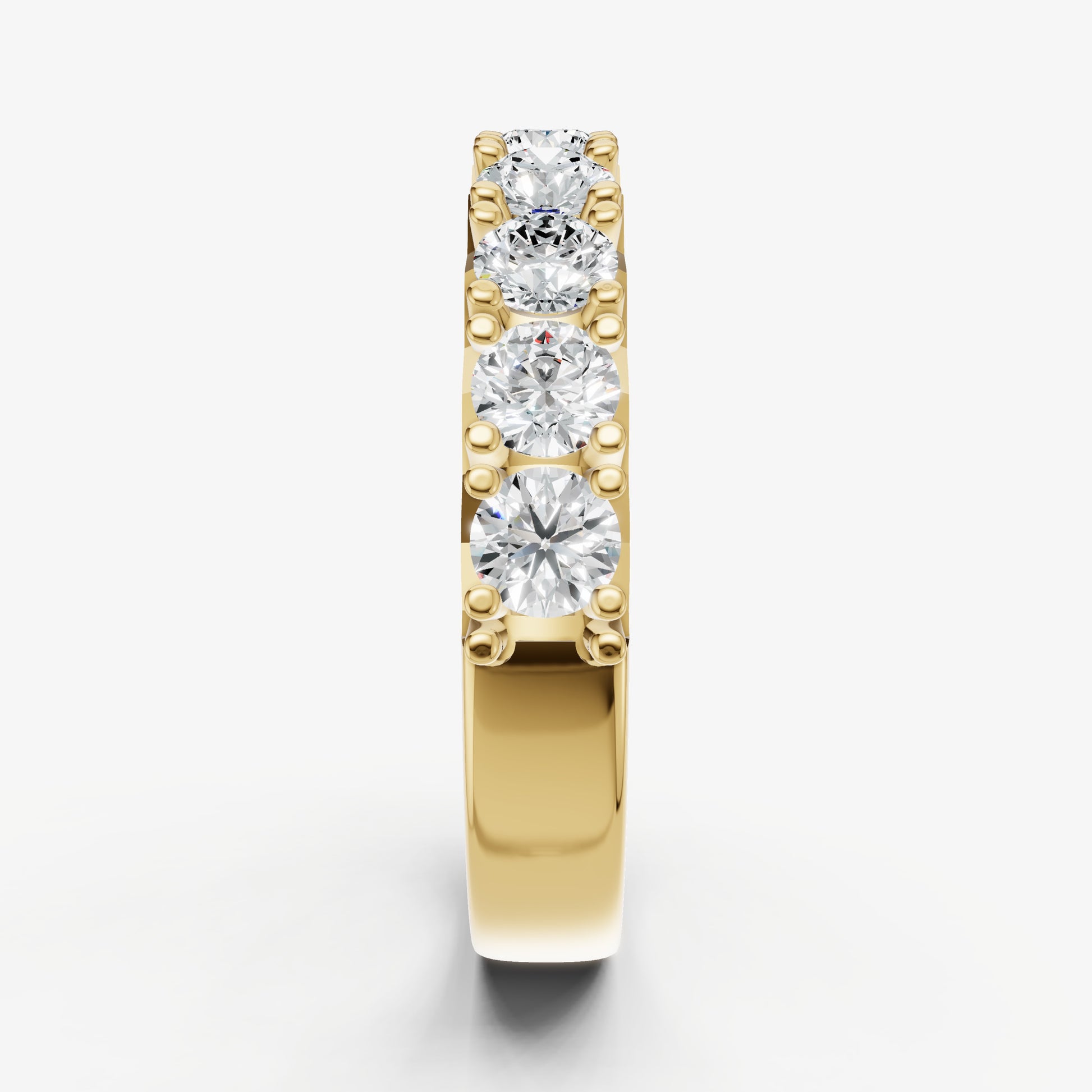 Pavé Set Round 0.15ct (15pt) Diamond Band