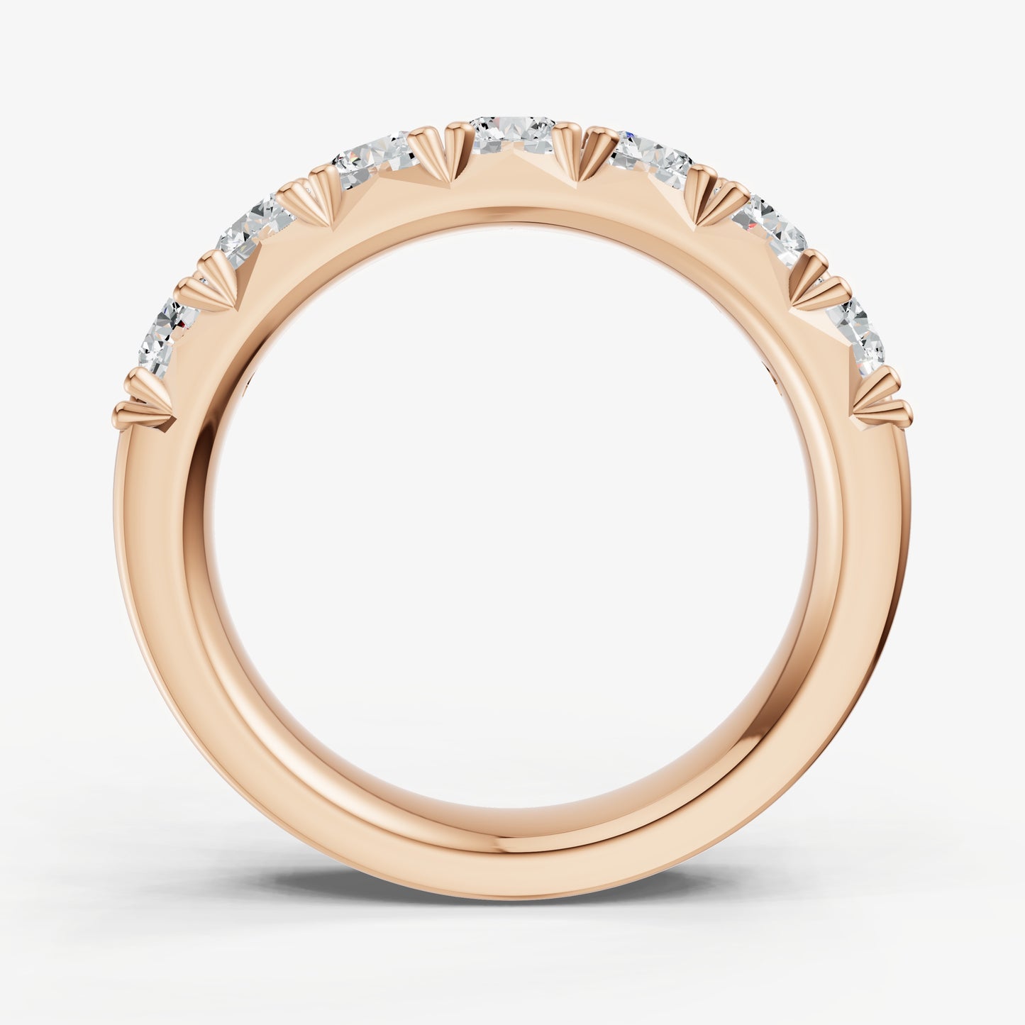 Pavé Set Round 0.20ct (20pt) Diamond Band