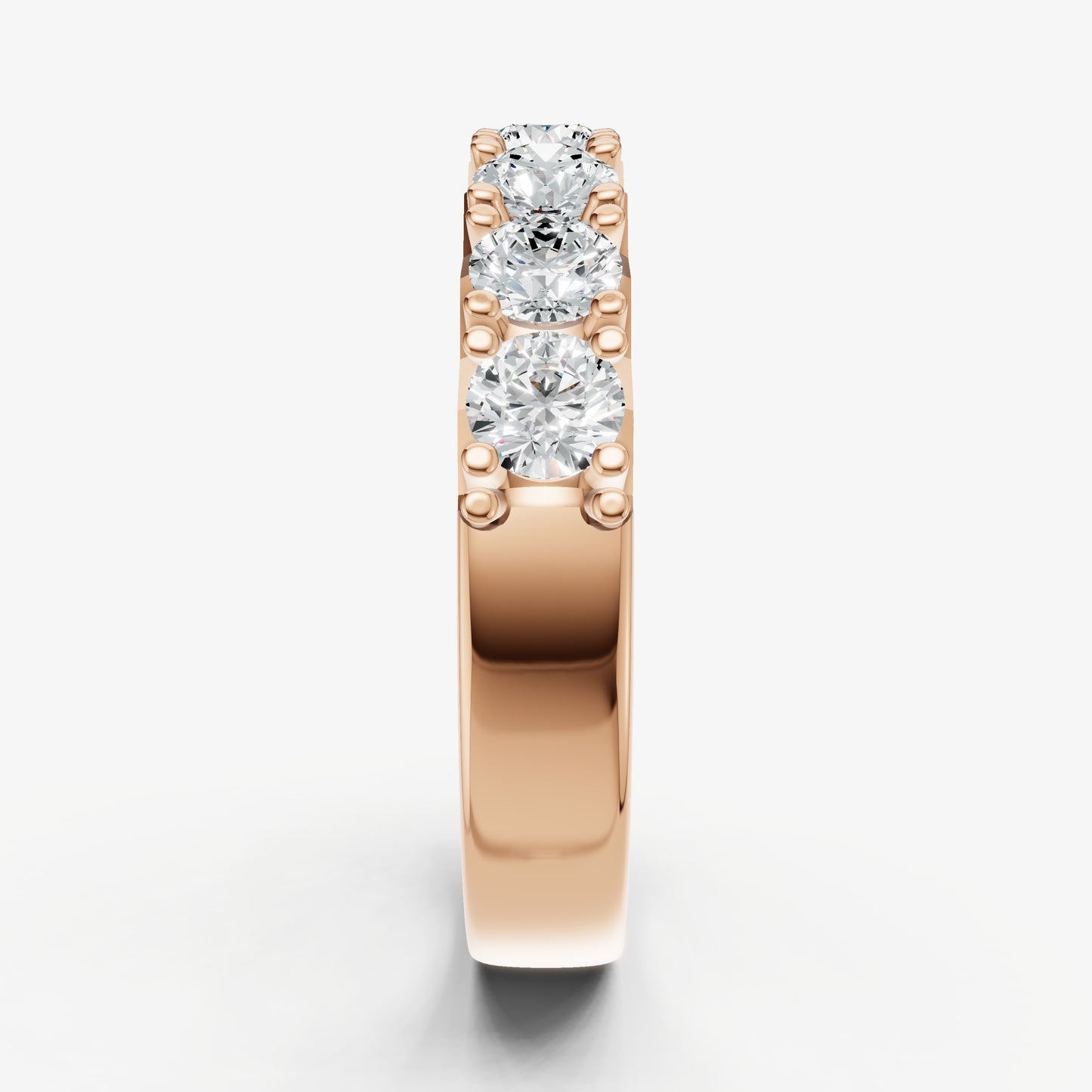 Pavé Set Round 0.20ct (20pt) Diamond Band