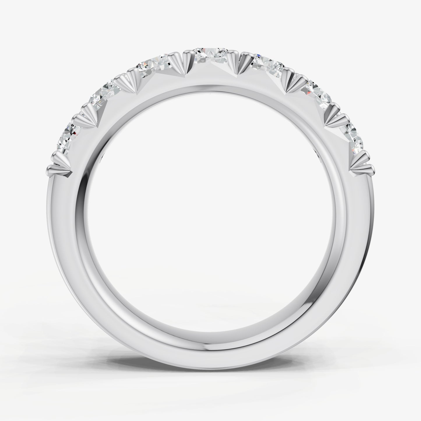 Pavé Set Round 0.20ct (20pt) Diamond Band