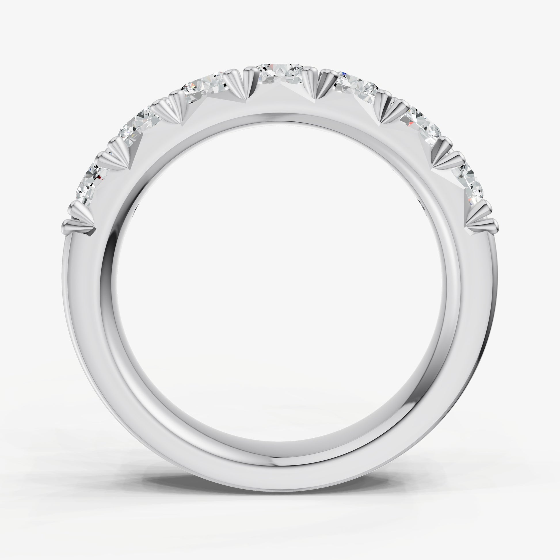 Pavé Set Round 0.20ct (20pt) Diamond Band