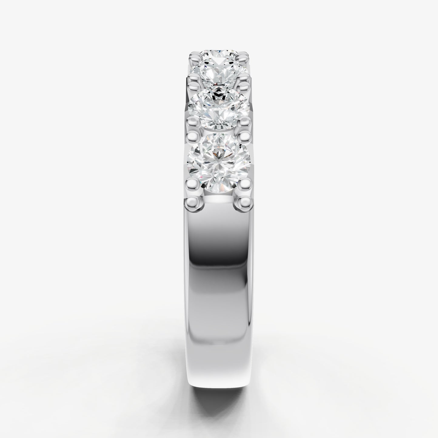 Pavé Set Round 0.20ct (20pt) Diamond Band