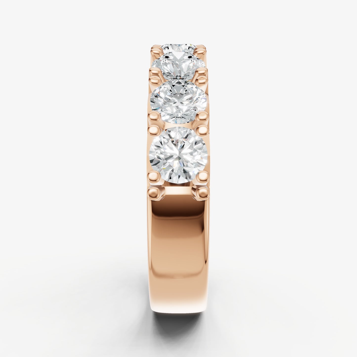 Pavé Set Round 0.30ct (30pt) Diamond Band
