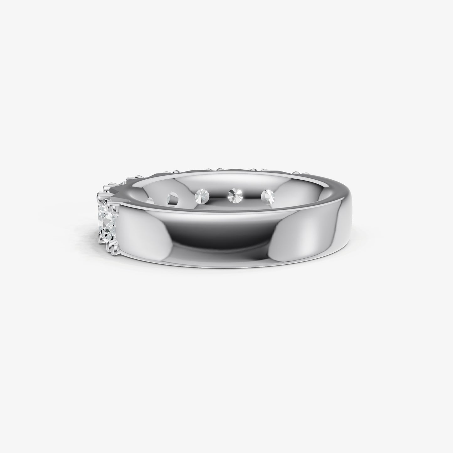 Pavé Set Round 0.30ct (30pt) Diamond Band