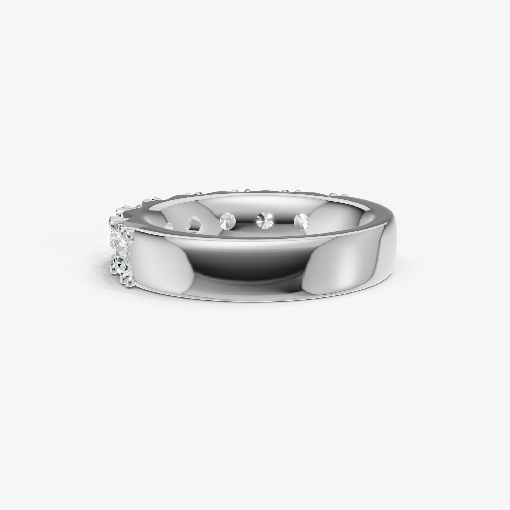 Pavé Set Round 0.30ct (30pt) Diamond Band