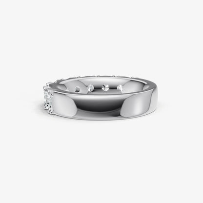 Pavé Set Round 0.30ct (30pt) Diamond Band