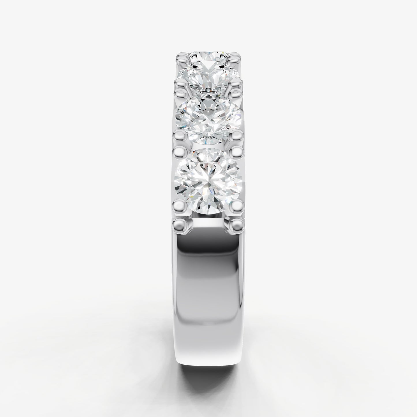 Pavé Set Round 0.30ct (30pt) Diamond Band
