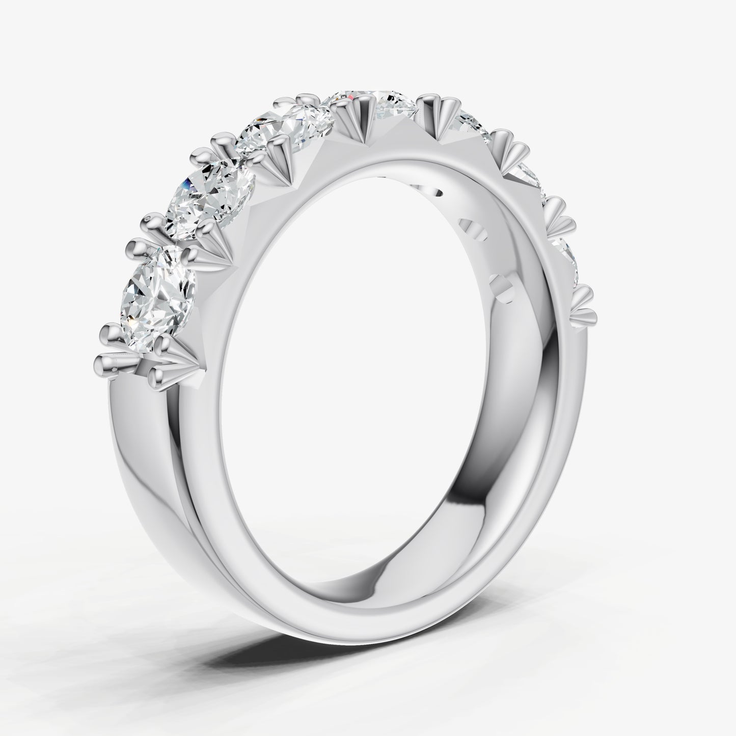 Pavé Set Round 0.30ct (30pt) Diamond Band