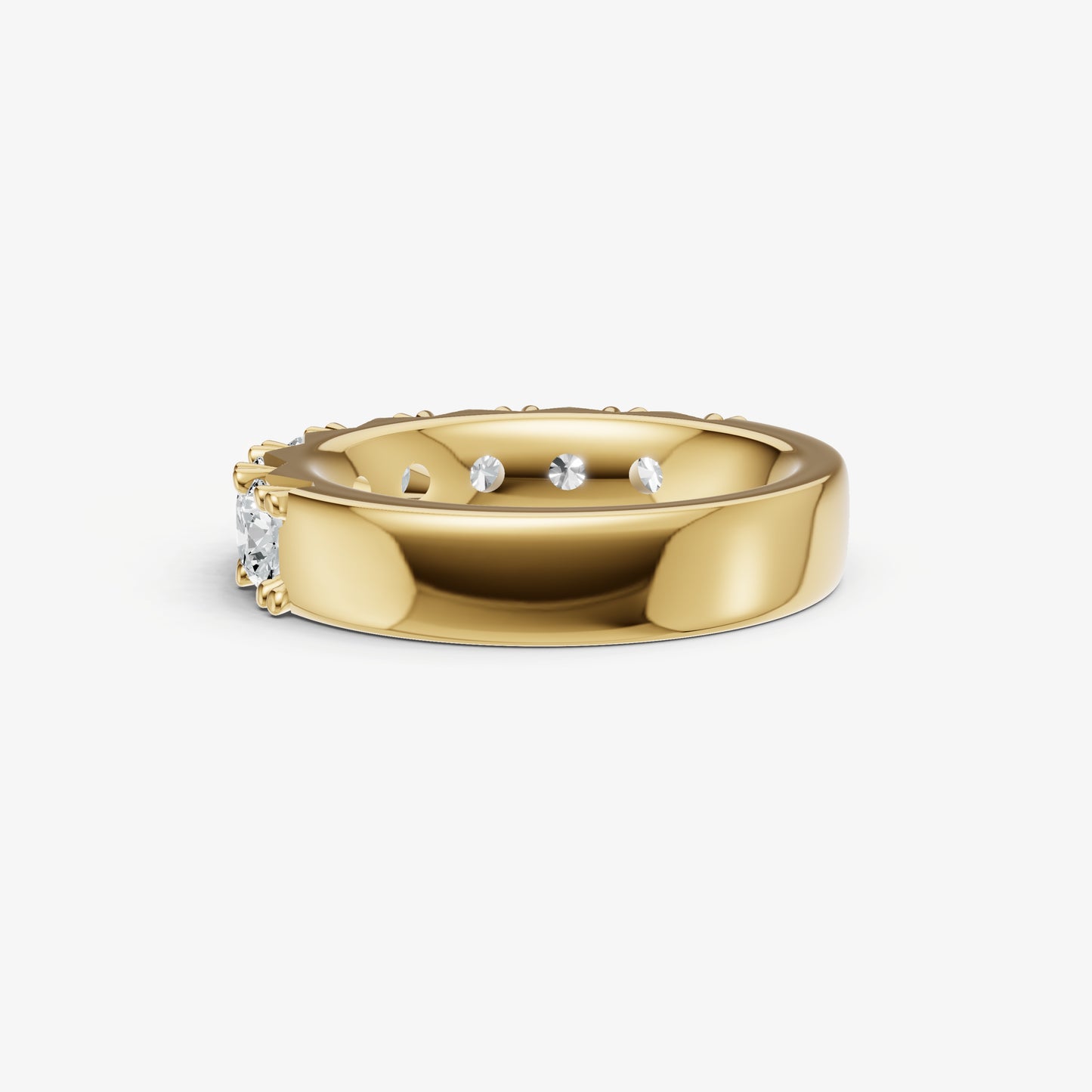 Pavé Set Round 0.30ct (30pt) Diamond Band