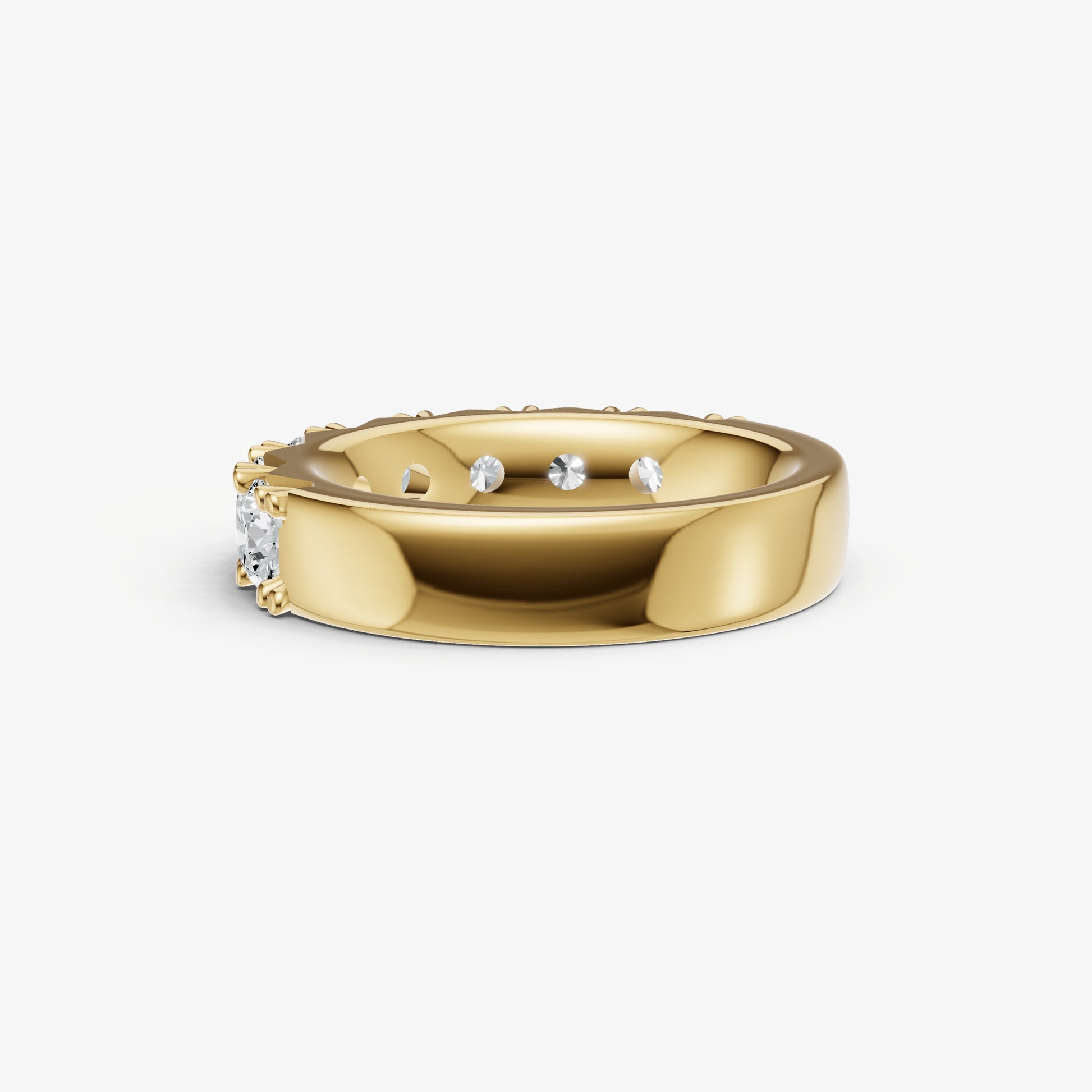 Pavé Set Round 0.30ct (30pt) Diamond Band