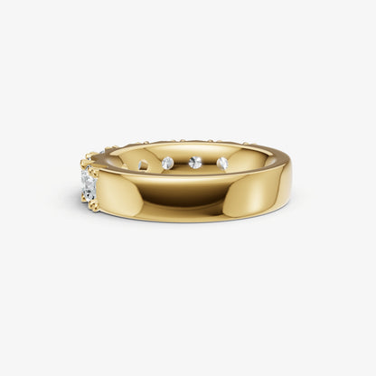 Pavé Set Round 0.30ct (30pt) Diamond Band