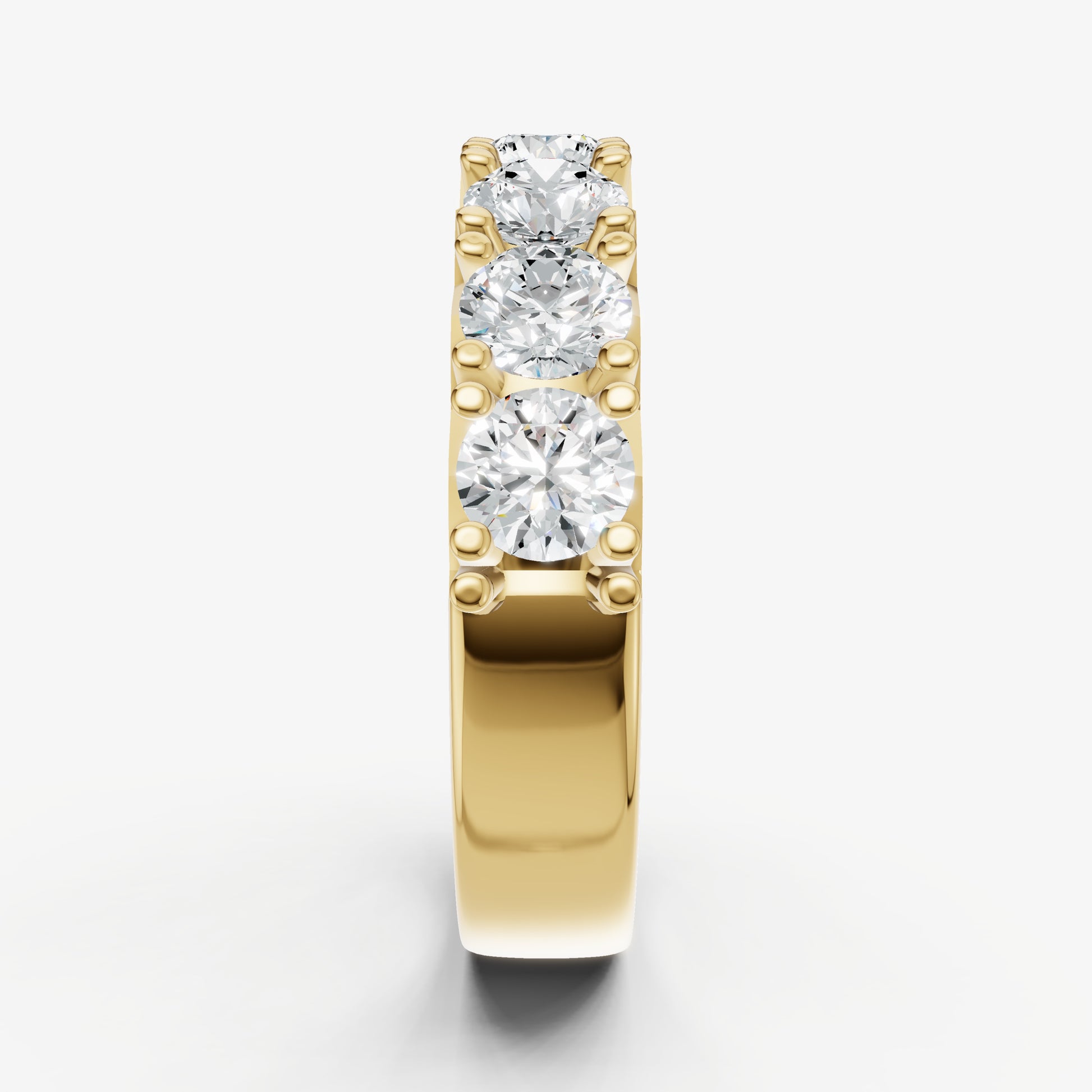 Pavé Set Round 0.30ct (30pt) Diamond Band