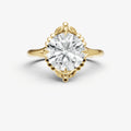 Round Filigree Halo Engagement Ring
