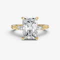 Radiant Engagement Ring with Marquise Accent Diamonds