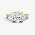 Round Cluster Diamond Engagement Ring