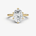 Oval Tulip Solitaire Engagement Ring