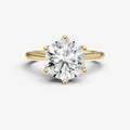 Round Tulip Solitaire Engagement Ring