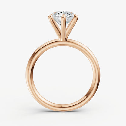 Marquise 6 Claw Solitaire Engagement Ring