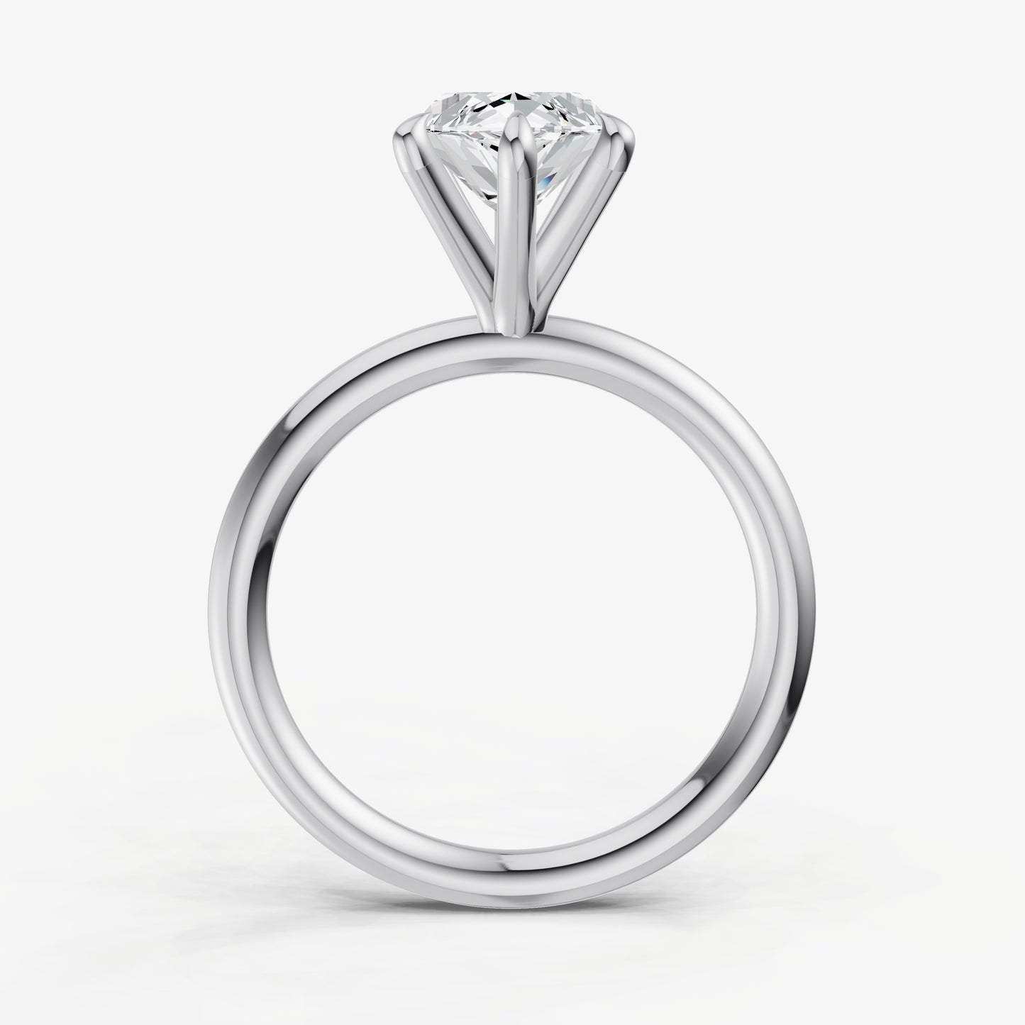 Marquise 6 Claw Solitaire Engagement Ring