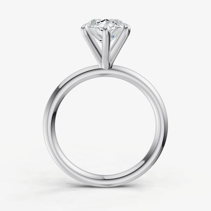 Marquise 6 Claw Solitaire Engagement Ring