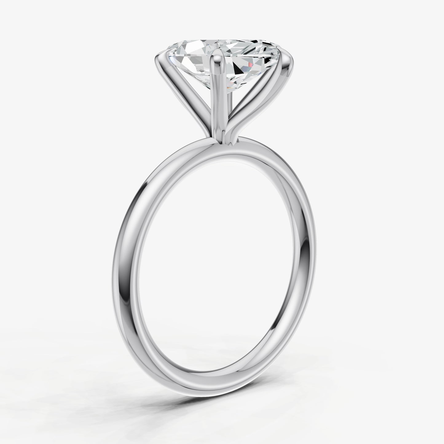 Marquise 6 Claw Solitaire Engagement Ring