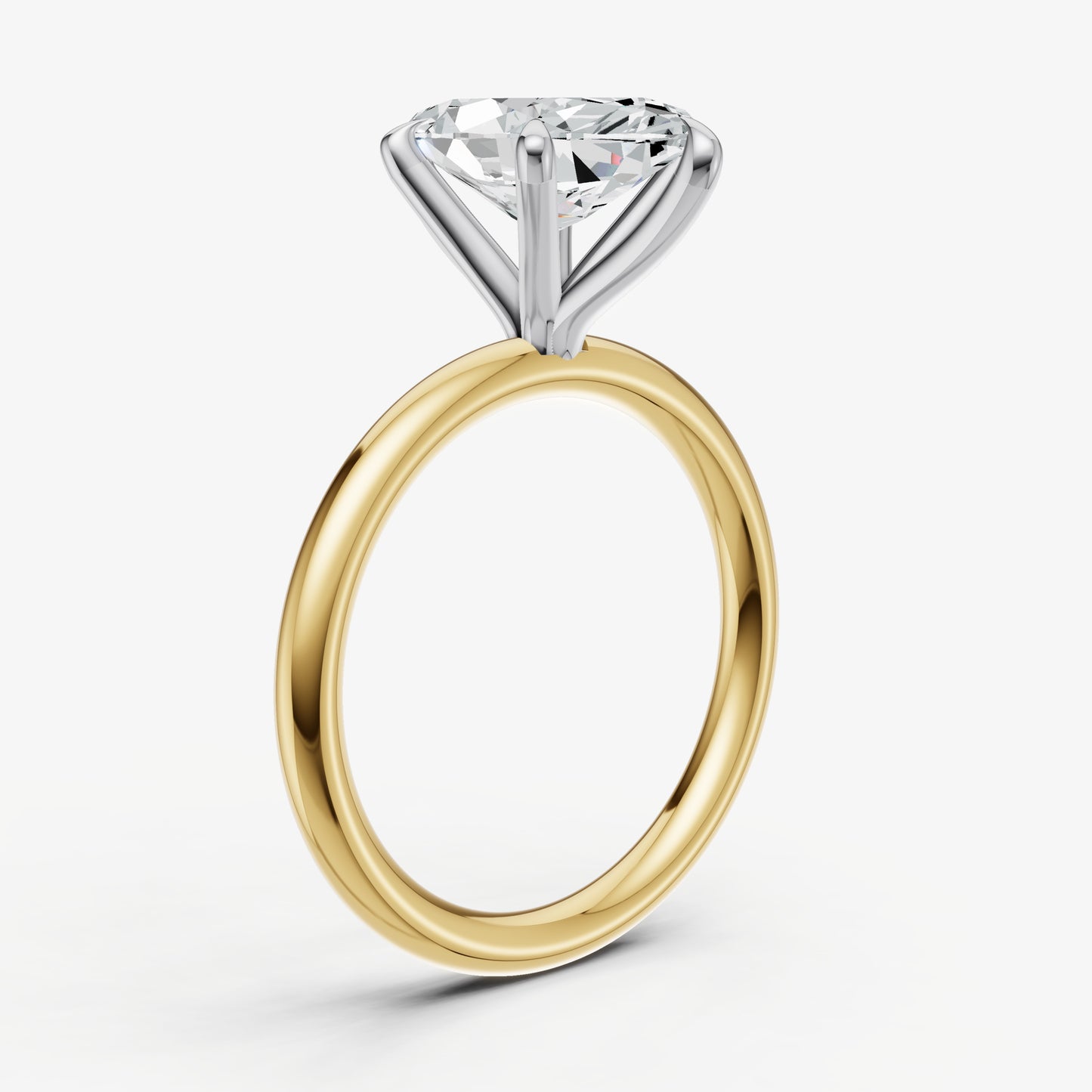Marquise 6 Claw Solitaire Engagement Ring