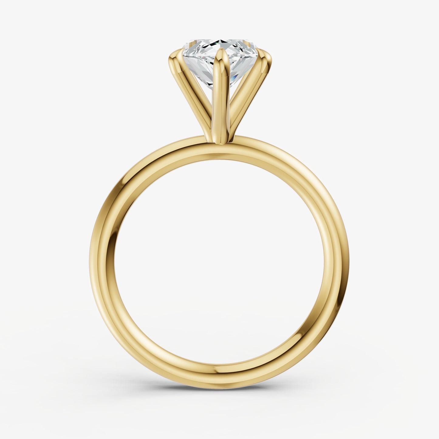 Marquise 6 Claw Solitaire Engagement Ring