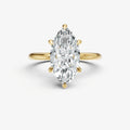 Marquise 6 Claw Solitaire Engagement Ring