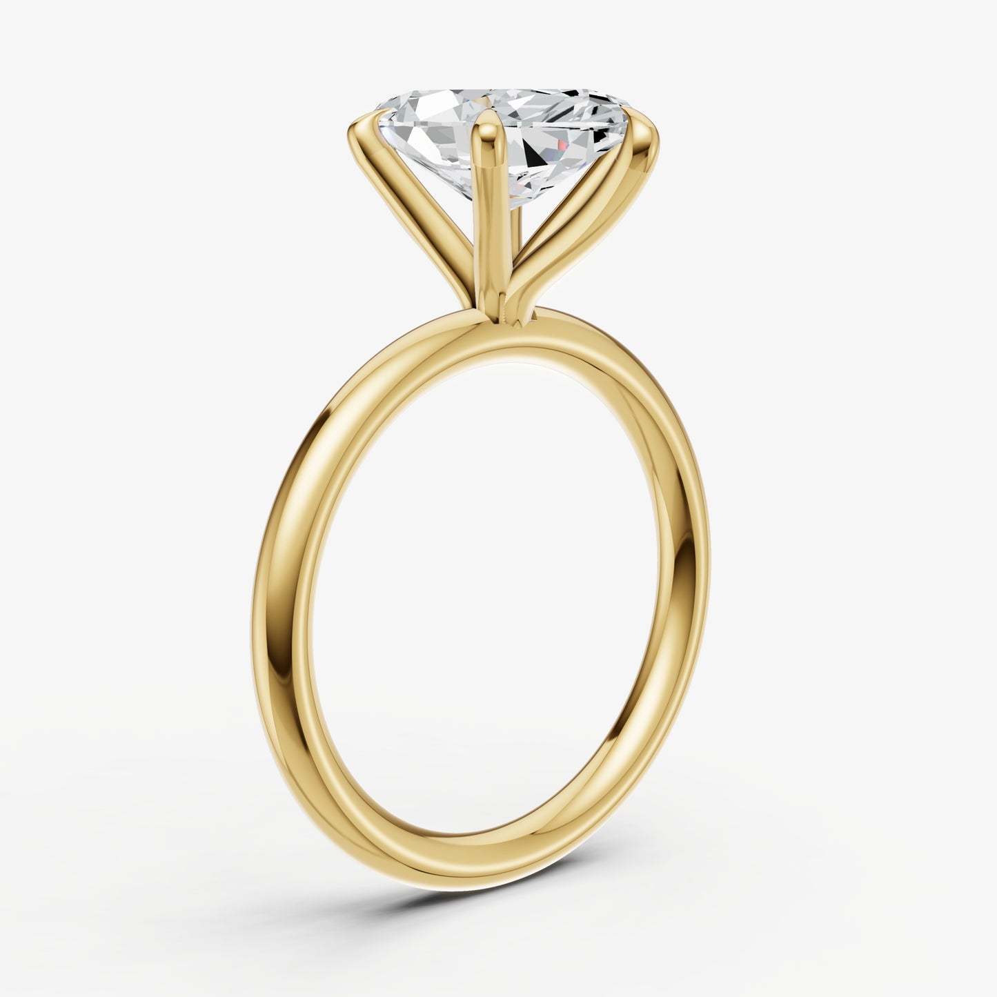 Marquise 6 Claw Solitaire Engagement Ring