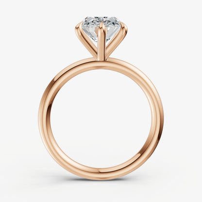 Oval 6 Claw Solitaire Engagement Ring