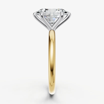 Oval 6 Claw Solitaire Engagement Ring