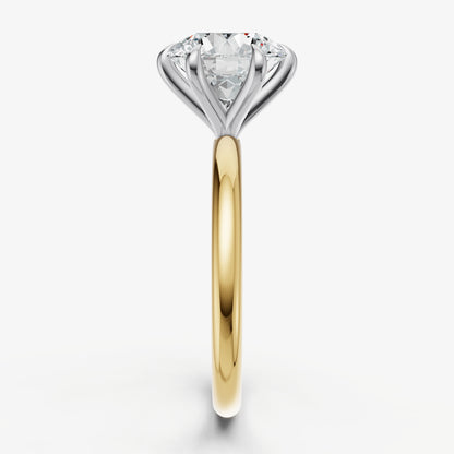 Round 6 Claw Solitaire Engagement Ring
