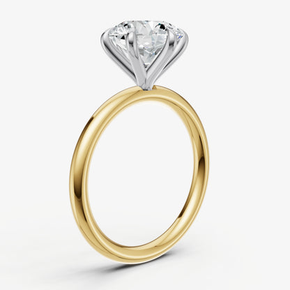 Round 6 Claw Solitaire Engagement Ring