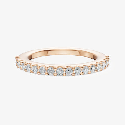 Shared Claw 0.02ct (2pt) Round Diamond Band