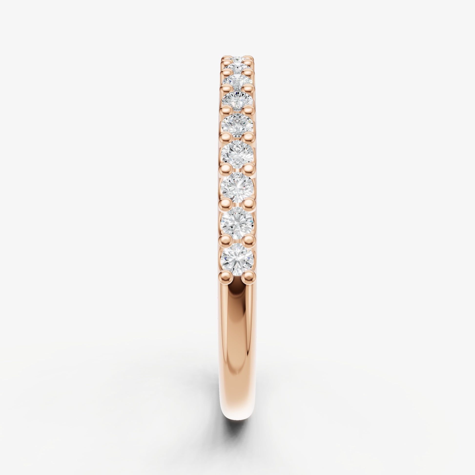 Shared Claw 0.02ct (2pt) Round Diamond Band