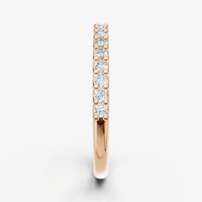 Shared Claw 0.02ct (2pt) Round Diamond Band