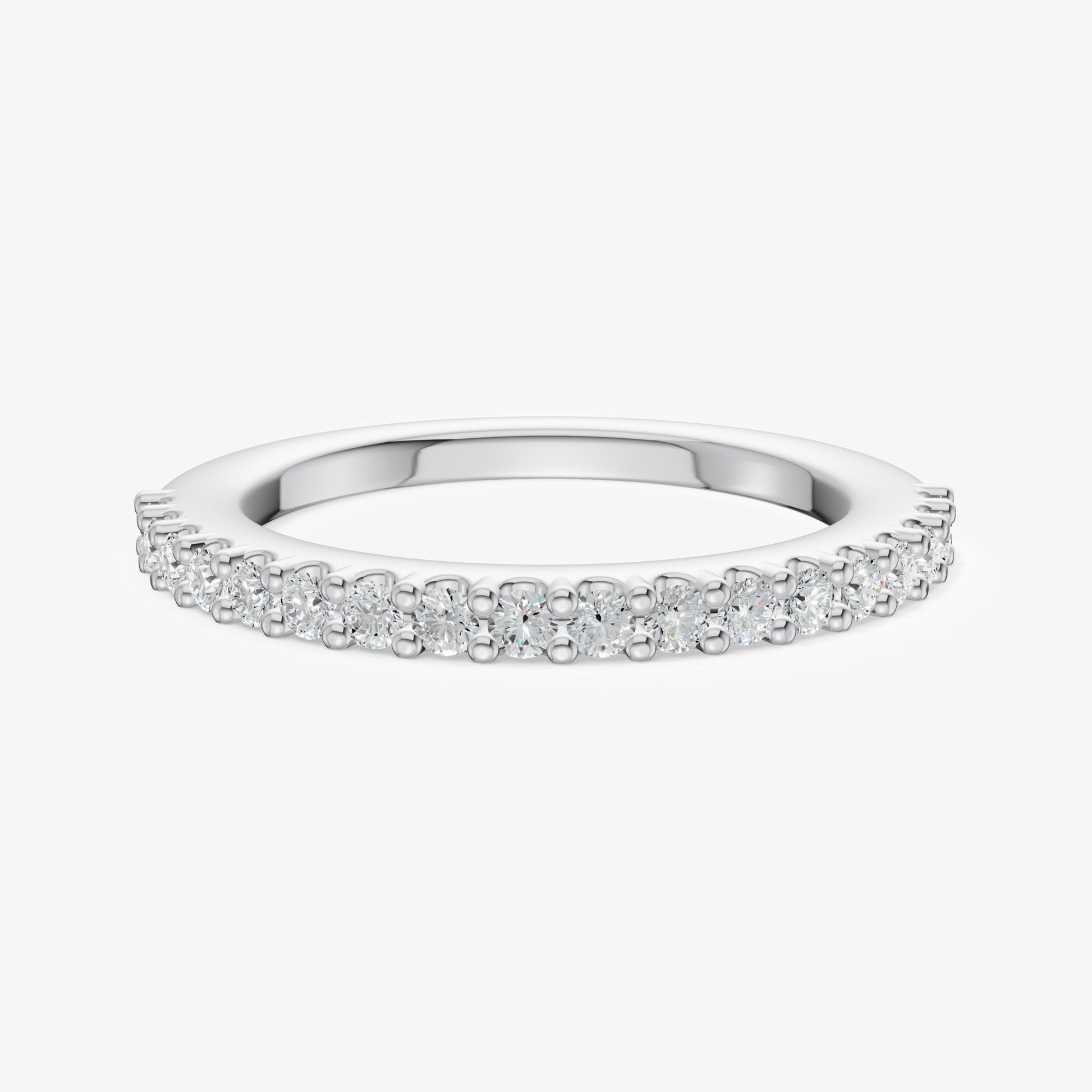 Shared Claw 0.02ct (2pt) Round Diamond Band