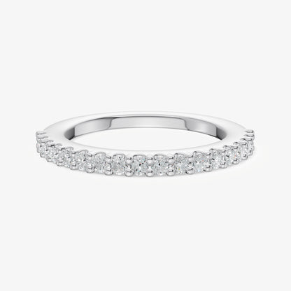 Shared Claw 0.02ct (2pt) Round Diamond Band
