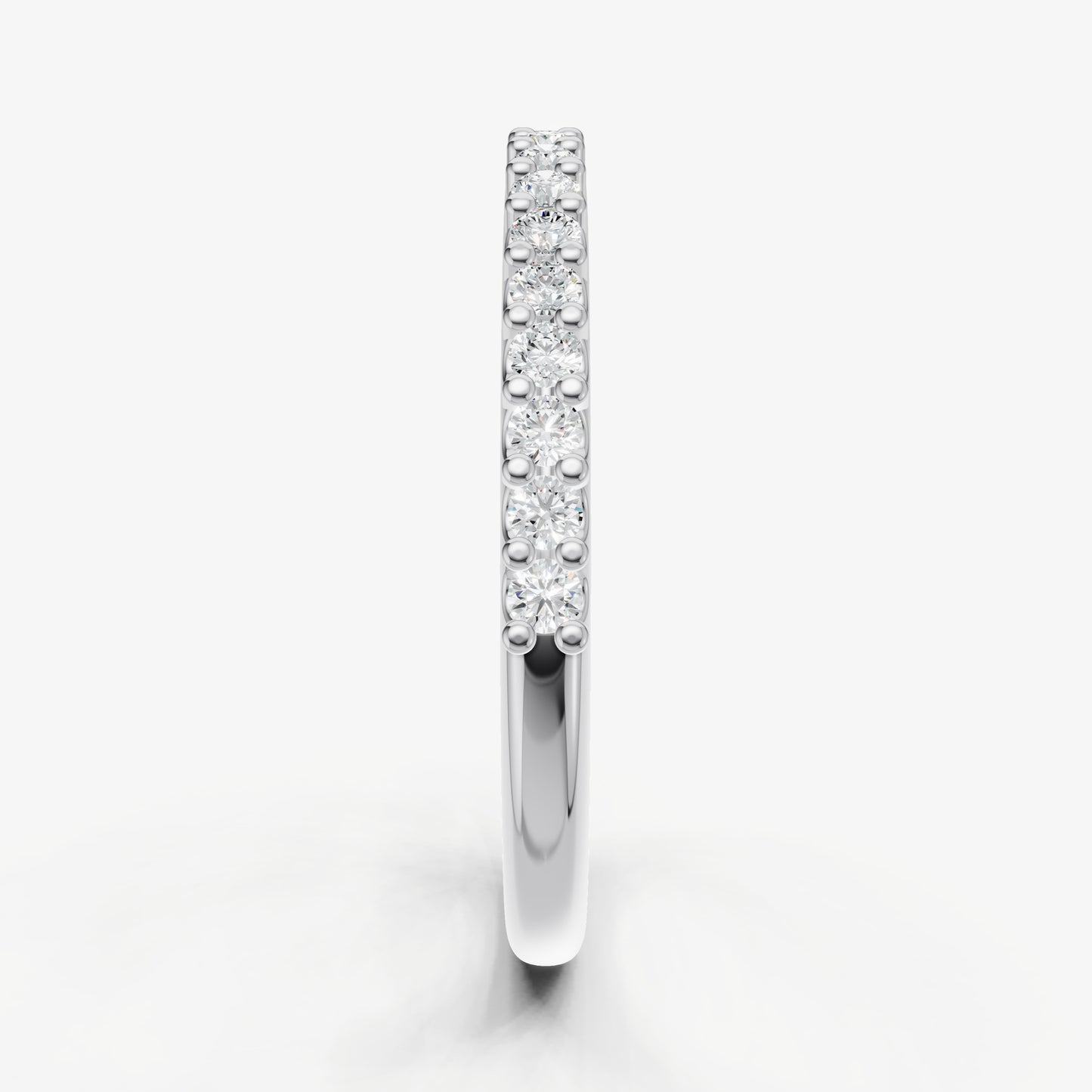 Shared Claw 0.02ct (2pt) Round Diamond Band